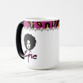 Mug Magique Femme afro-américaine noire (Devant gauche)