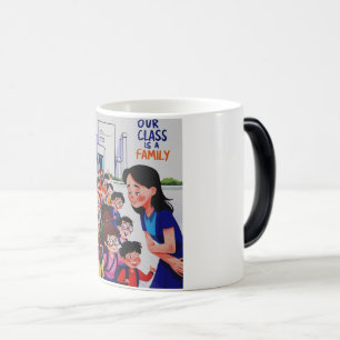 Mug Magique Femmes Notre classe est une famille