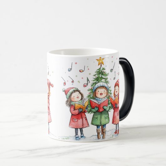 Mug Magique Festive Carolers ravi (Devant droit)
