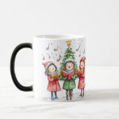 Mug Magique Festive Carolers ravi (Gauche)