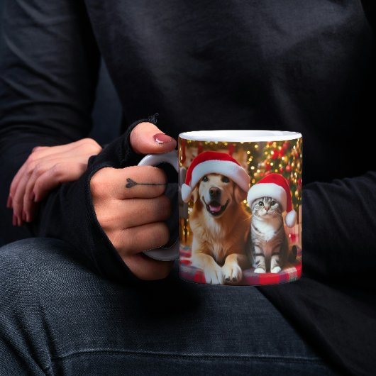 Mug Magique Festive Dog and Cat Christmas