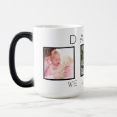 Mug Magique Fête des pères photo papa 3 (Gauche)