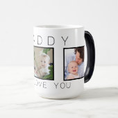 Mug Magique Fête des pères photo papa 3 (Devant droit)