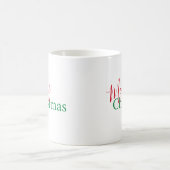 Mug Magique Fêtes rouges et vertes personnalisées, Noël (Centre)