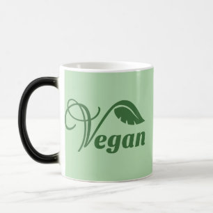 Mug Magique Feuille de logo Vegan