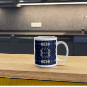 Mug Magique Feuille de palme en bleu Delft