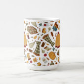 Mug Magique Feuilles d'automne uniques Citrouilles d'automne (Centre)