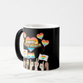 Mug Magique Fierté amour. L'amour est juste. Mois de fierté. (Devant gauche)
