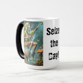 Mug Magique fille cyberpunk sur champignon (Devant gauche)