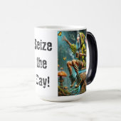 Mug Magique fille cyberpunk sur champignon (Devant droit)