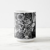 Mug Magique Fille gothique noire et blanche (Centre)