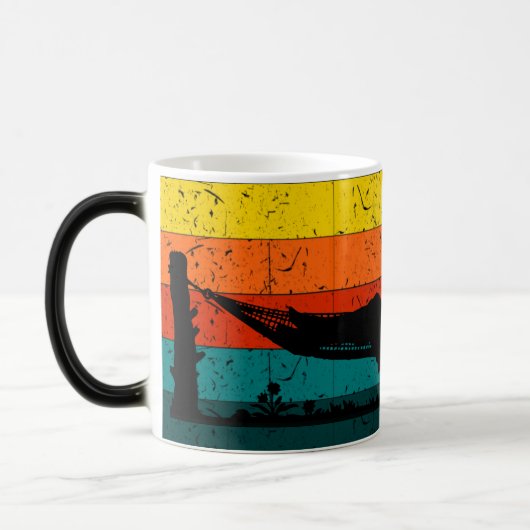 Mug Magique Fille Hammock Lecture - Sunset Serenity (Gauche)