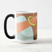 Mug Magique Filles main poussant sur le bouton snooze du révei (Gauche)
