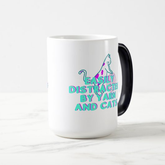 Mug Magique Fils et chats (Devant droit)