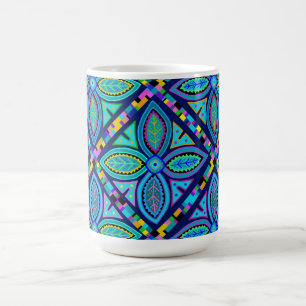 Mug Magique Fleur Carré Granny contemporaine