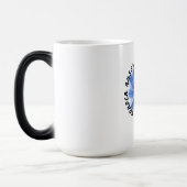 Mug Magique Fleur d'art Blue Serenity (Gauche)