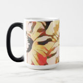 Mug Magique Fleur d'automne abstrait (Gauche)