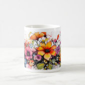 Mug Magique Fleur de Jardin Vibrant - Beauté Florale (Centre)