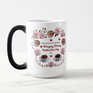 Mug Magique Fleur de pawsitive - Morphage magique de café de c