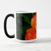 Mug Magique Fleur de rose orange (Gauche)