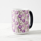 Mug Magique Fleur de tulipe classique Lycée Diplômé (Devant droit)