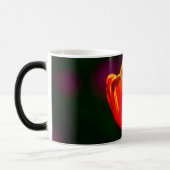 Mug Magique Fleur de tulipe rouge (Gauche)