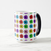 Mug Magique Fleur Floral Doodle Line Art Aquarelle Abstraite (Devant droit)