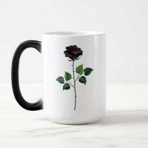 Mug Magique Fleur rose noire