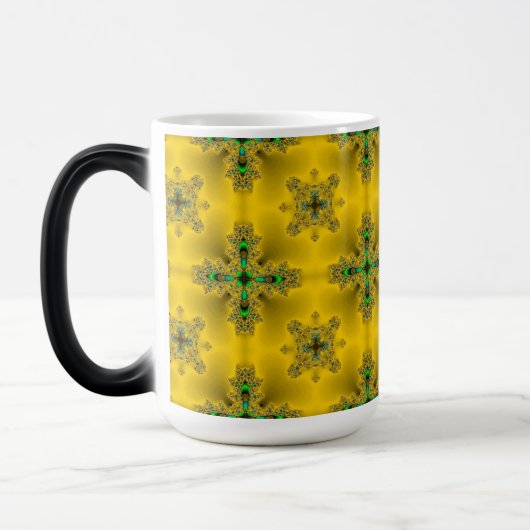 Mug Magique Fleurs Artdeco dans le style rétro (Gauche)