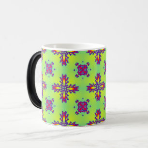 Mug Magique Fleurs Artdeco dans le style rétro
