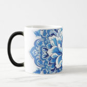 Mug Magique Fleurs bleues et blanches (Gauche)