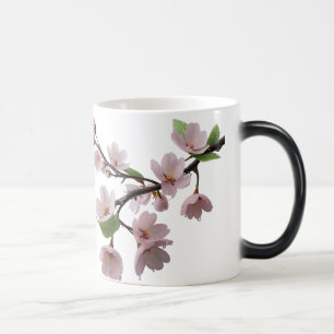 Mug Magique Fleurs dans la pluie - Élégante fleur de cerisier