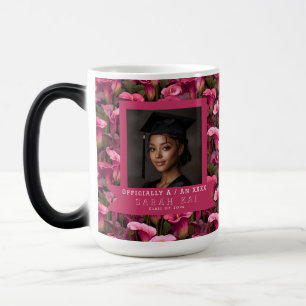 Mug Magique Fleurs d'appelias colorées Commencement floral