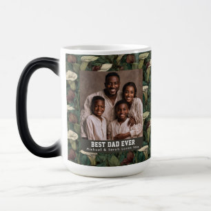 Mug Magique Fleurs de callas victoriennes Photo pour papa pour