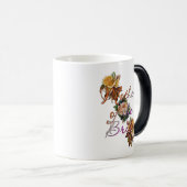Mug Magique Fleurs de la mère de la mariée (Devant droit)