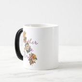 Mug Magique Fleurs de la mère de la mariée (Devant gauche)