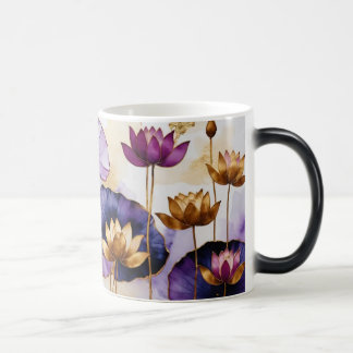 Mug Magique Fleurs de Lotus décoratives Design #1