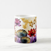 Mug Magique Fleurs de Lotus décoratives Design #2 (Centre)