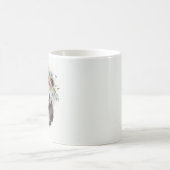 Mug Magique Fleurs de Panda Aquarelle                          (Centre)
