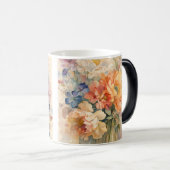 Mug Magique fleurs en capital (Devant droit)