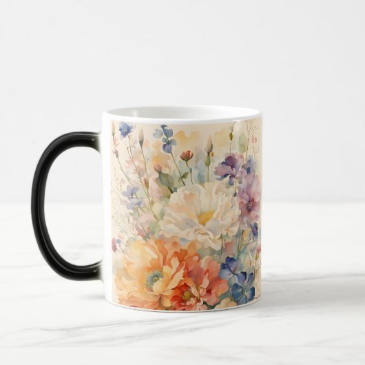 Mug Magique fleurs en capital (Gauche)