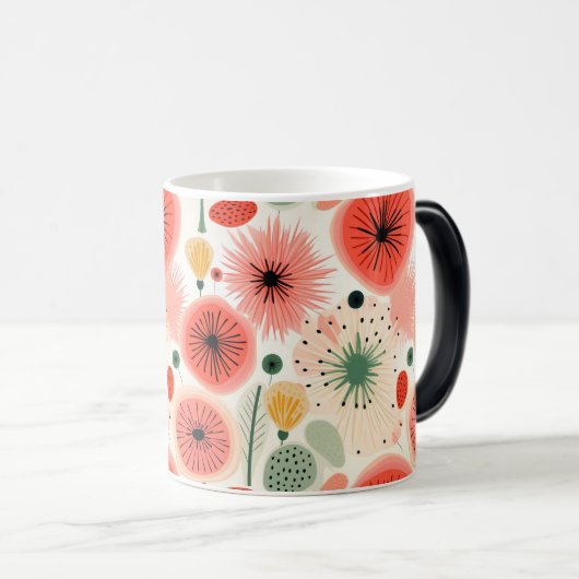 Mug Magique Fleurs florissantes en couleur complète (Devant droit)
