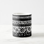 Mug Magique Fleurs noir et blanc (Centre)