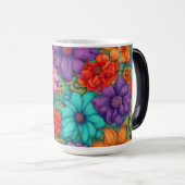 Mug Magique Fleurs sauvages Abstraites #23 - (Devant droit)