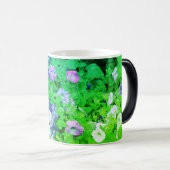 Mug Magique Fleurs violettes Jardin de printemps Petunia Flora (Devant droit)