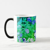 Mug Magique Fleurs violettes Jardin de printemps Petunia Flora (Gauche)