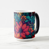 Mug Magique Floral Abstrait #73 - (Devant droit)