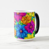 Mug Magique Floral Abstrait n° 5 - (Devant droit)