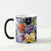 Mug Magique Floral Pansy coloré Fleur sans joint (Gauche)