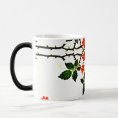 Mug Magique Flore du 19e siècle Feuillage vert rose (Gauche)
